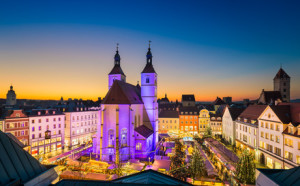 Weihnachtsmarkt in Regensburg am Neupfarrplatz